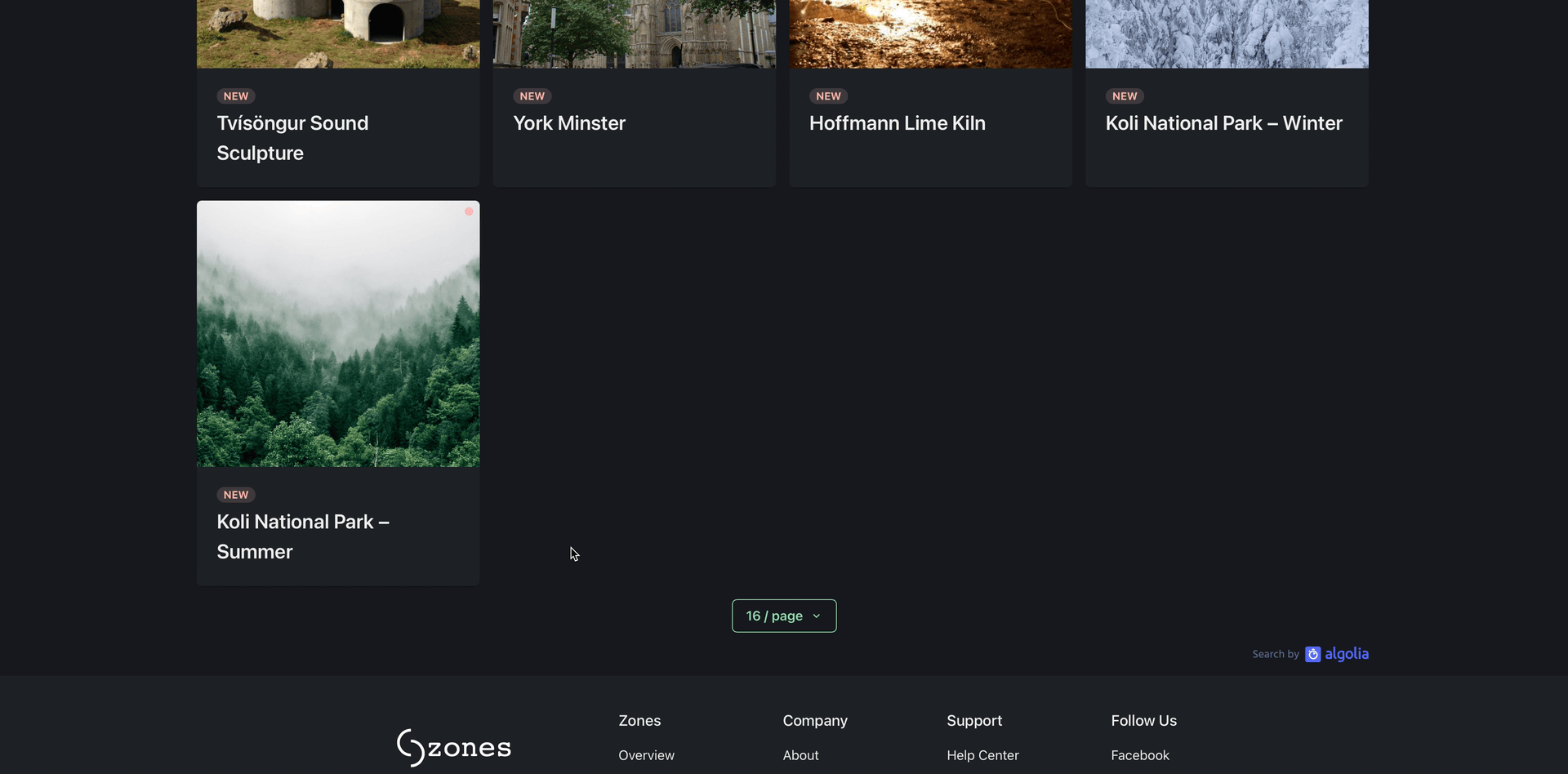 Explore zones.